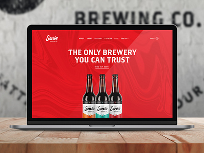 Website Design For Beer Company brand brand identity branding branding design design freelance ui ux