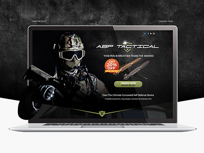 Tactical Pen landing page branding graphicdesign landing page uidesign webdesign