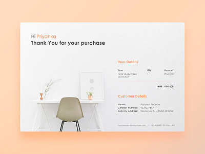 Daily UI: #017 Email Receipt