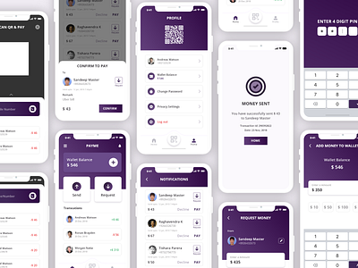 Payme Wallet App concept by Pavan Penurkar on Dribbble