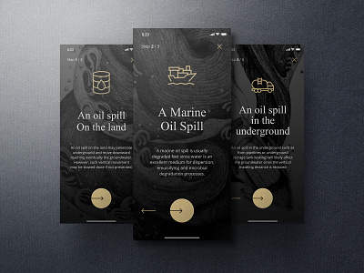 Onboarding | Daily UI #023 app app design app ui daily ui dailyui design oil oil spill onboarding onboarding screen onboarding screens onboarding ui taiwan ui 林位青