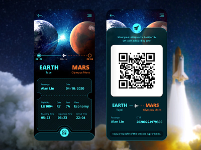 Boarding Pass | Daily UI #024