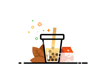 Pearl milk tea | Daily UI #005 app ui daily ui dailyui drink drinks mbe style milk tea pearl pearl milk tea taiwan taiwanese snacks 台灣小吃 奶茶 林位青 珍珠奶茶