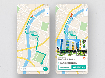 Location Tracker | Daily UI #020 app app design app ui daily ui dailyui design location location tracker map ui 林位青