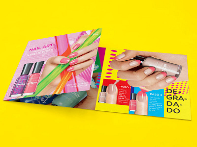 Nail art leaflet design leaflet nailart publishing