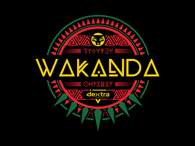 Wakanda Forever black panther design leo logo sommer wakanda