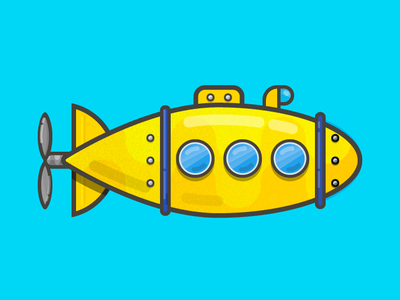 Yellow Submarine character design game submarine yellow