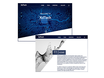 XdTech Website illustration webpage website