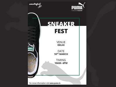 Sneaker Fest | Puma graphics illustration poster