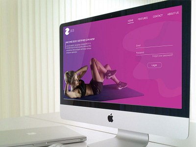 Edzo Fitness desktop edzo fitness gym mockup website