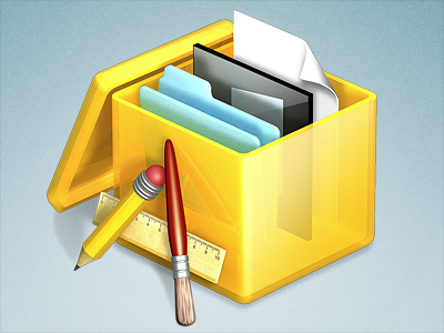 Pacifist 3 - OS X Icon 3d app archive cinema 4d design icon mac osx pacifist package pkg