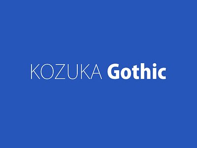 Kozuka Gothic Pro favorite font font font free free font gothic kozuka