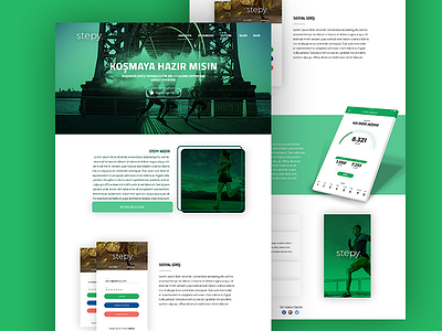 Stepy Web Site design modern run stepy website