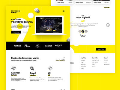 Dokuz Derece Adworks Website design modern design webdesign website website design