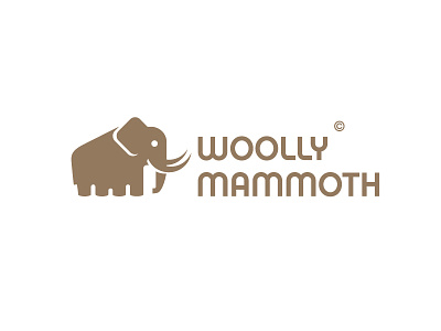 Woolly Mammoth logo design animal logo brand brand identity branding kaelgrafi logo design