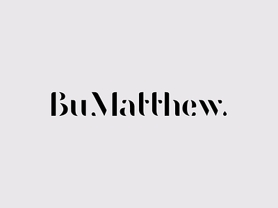 BuMatthew brand jewellery logo logotype type typographic