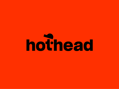 Hothead logo concept branding branding concept concept concept design logo concept logotype negative negative space negative space logo typography typography logo wordmark wordmark logo