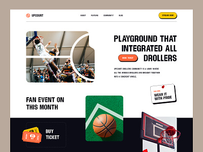 Basketball Community Website by Mir Saifur Rahman for Rylic Studio on ...