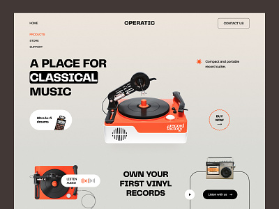 Vinyl Music Player Website cult electronics diy homepage japanese toy kids landing page music player site teenage engineering toy toy recorder ui ux vintage music cutter vinyl vinyl music player web design web site webpage website design