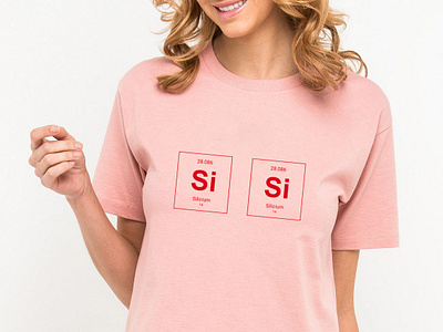 Periodic table - Silicium design illustration letters periodic periodic table silicium sisi t shirt table