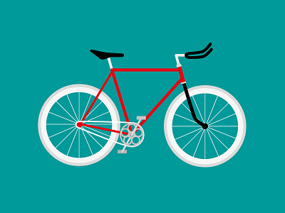 Bicycle 2014 bicycle bike dribbble first fixed gear illustration ride vector