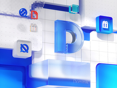 「D」 Tech c4d design graphic design