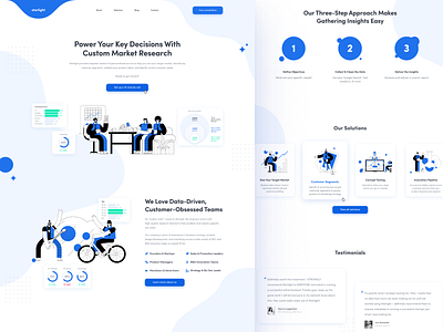 Starlight Analytics Website agency chatacters figma homepage illustration landing page responsive startup ui ux web design webflow website