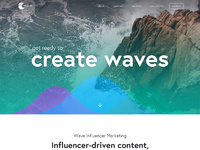 Wave Website by Aldo De La Paz | Dribbble | Dribbble