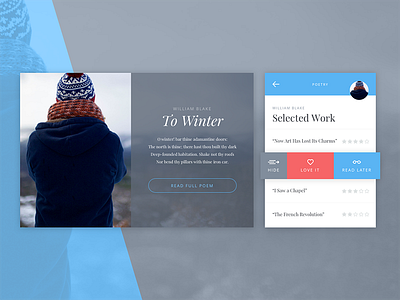 Winter UI cool design flat material sketch sketchapp ui widgets winter