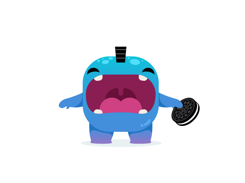 Kooky Monsters 2d animation character colorful cookie design illustration monster oreo