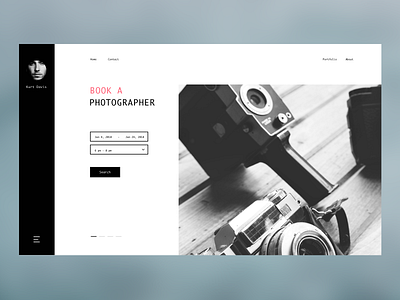 Hire A Photographer landing page photographer photography