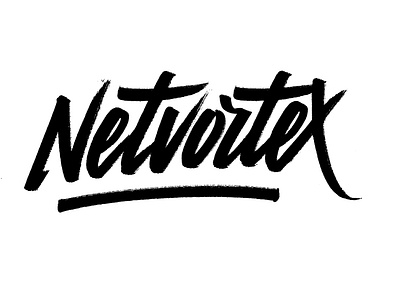 Netvortex calligraphy design handlettered handmade handmade font lettering art logo logodesign logotypedesign