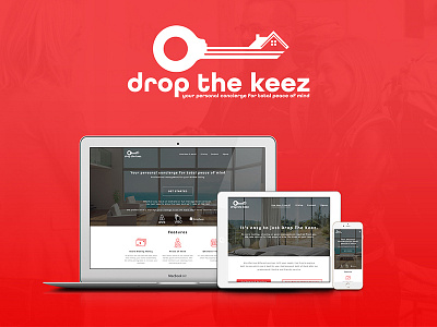 Website Design for Drop The Keez airbnb drop travel webdesign website