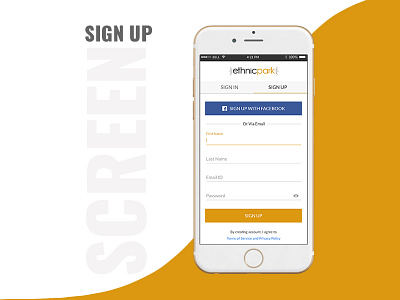Daily UI #001 - Sign Up Screen app challenge daily ui design photoshop screen sign up ui ux