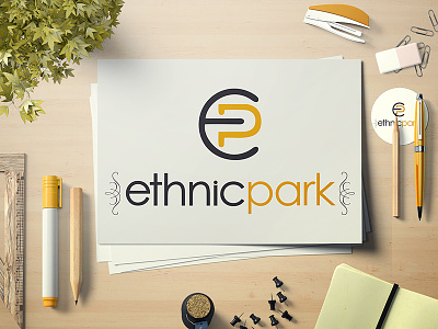 Branding for online shopping site ethnicpark brand branding design graphic design logo printing visiting card