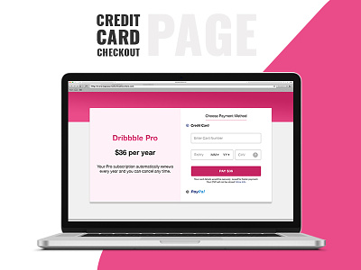 Daily UI #002 - Credit Card Checkout Page checkout page credit card dailyu ui 002 design page photoshop ui web