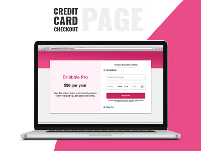 Daily UI #002 - Credit Card Checkout Page