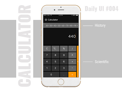 Daily UI #004 - Calculator Design