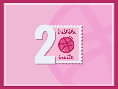 2 Dribbble invites creative draft dribbble invitation invite shot