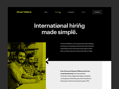 🤝 OW — subpages about animation case study clean cms contact desktop landing page layout motion photography simple subpages ui ux web web design website wordpress yellow