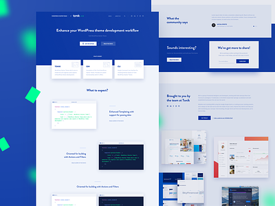 WordPress Starter Theme ✨ blue clean dev development minimal theme ui ux web website white wordpress