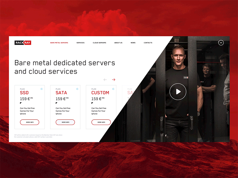 Rackray ux ui vilnius creativity animation