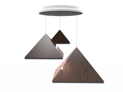 The Tip of the Pyramid 3d modeling design process lamp light lighting product development rendering