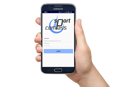 SportCompass android app logo mingle sports ui design