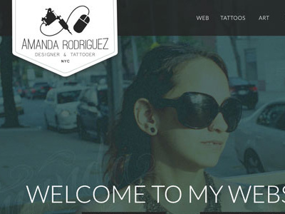 My new site design web