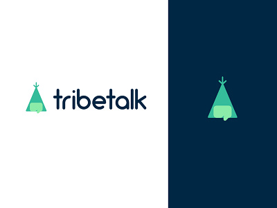 TribeTalk camp chat connect logo socialnetwork tent tribe