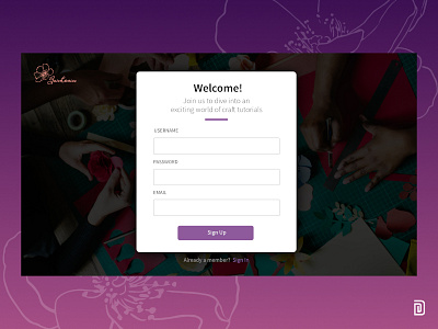 UI #02 Web App Sign Up 28 days signup ui uichallenge ux webapp