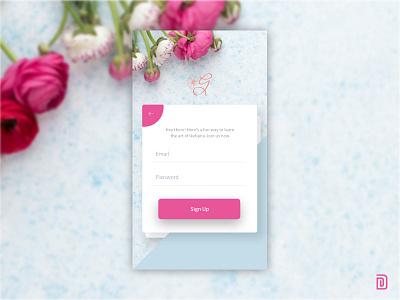 UI #04 Mobile App Sign Up