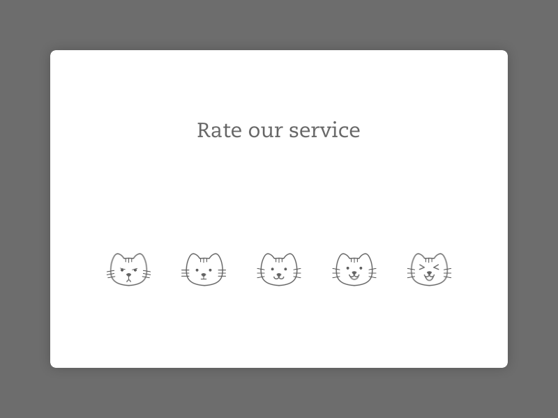 Kitty Rating angry animation cat feedback happy icon illustration mood smile unhappy