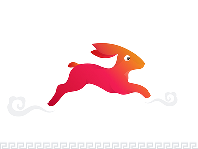 Illustration-Running Rabbit